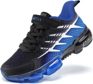 JMFCHI Boys Girls Kids' Sneakers Knitted Mesh Sports Shoes Breathable Lightweight Running Shoes for Kids Fashion Athletic Casual Shoes