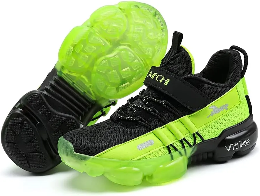 JMFCHI Boys Girls Kids' Sneakers Knitted Mesh Sports Shoes Breathable Lightweight Running Shoes for Kids Fashion Athletic Casual Shoes