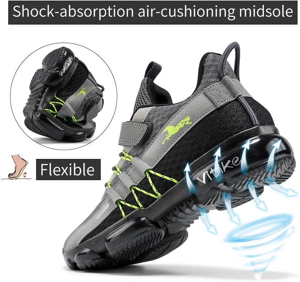 JMFCHI Boys Girls Kids' Sneakers Knitted Mesh Sports Shoes Breathable Lightweight Running Shoes for Kids Fashion Athletic Casual Shoes