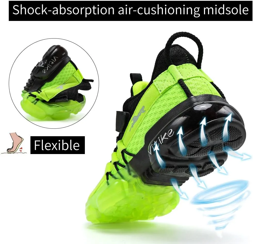 JMFCHI Boys Girls Kids' Sneakers Knitted Mesh Sports Shoes Breathable Lightweight Running Shoes for Kids Fashion Athletic Casual Shoes