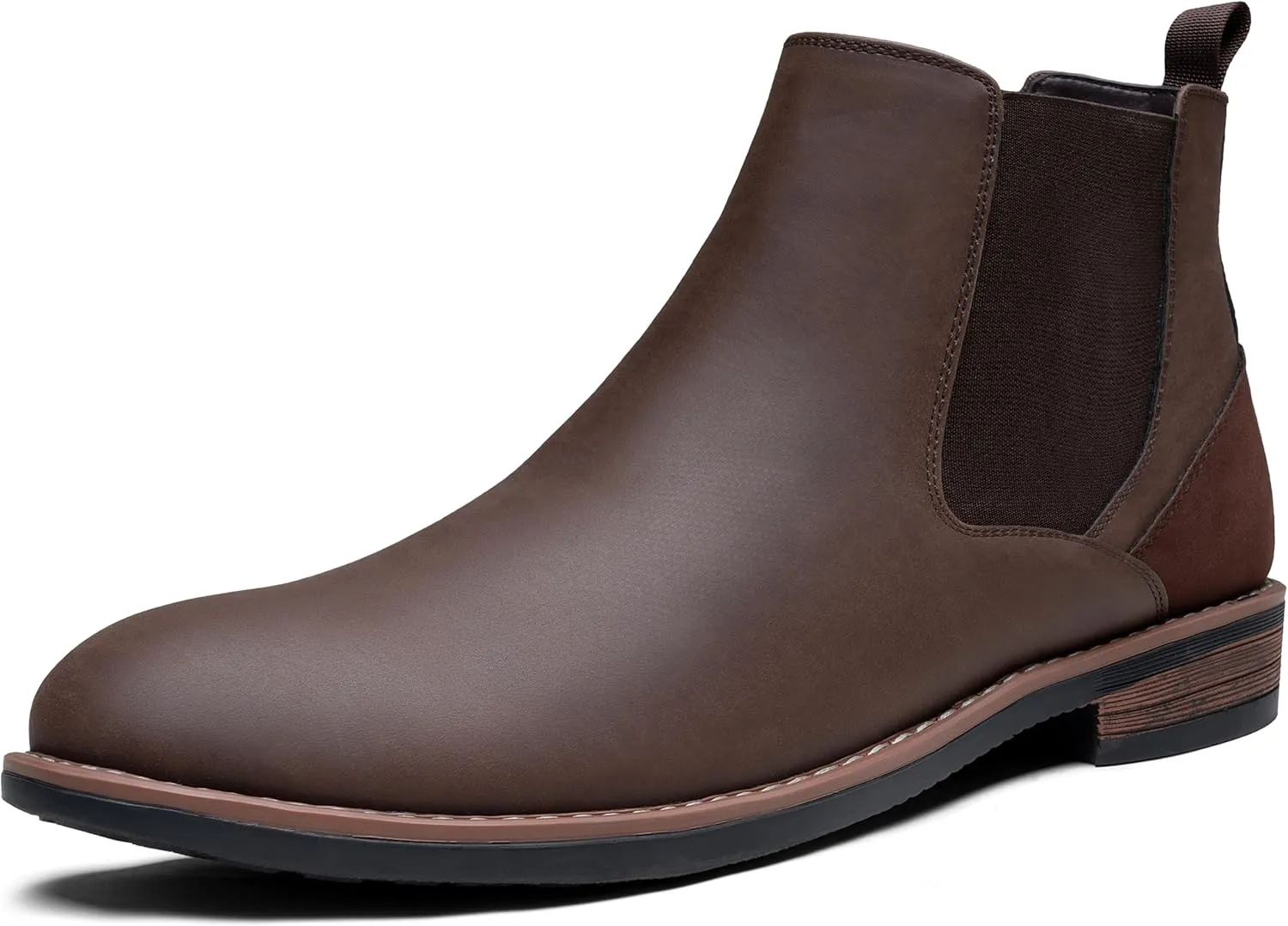 Jousen Men's Chelsea Boots Casual Nubuck for Men Dress Pull on Retro Boot