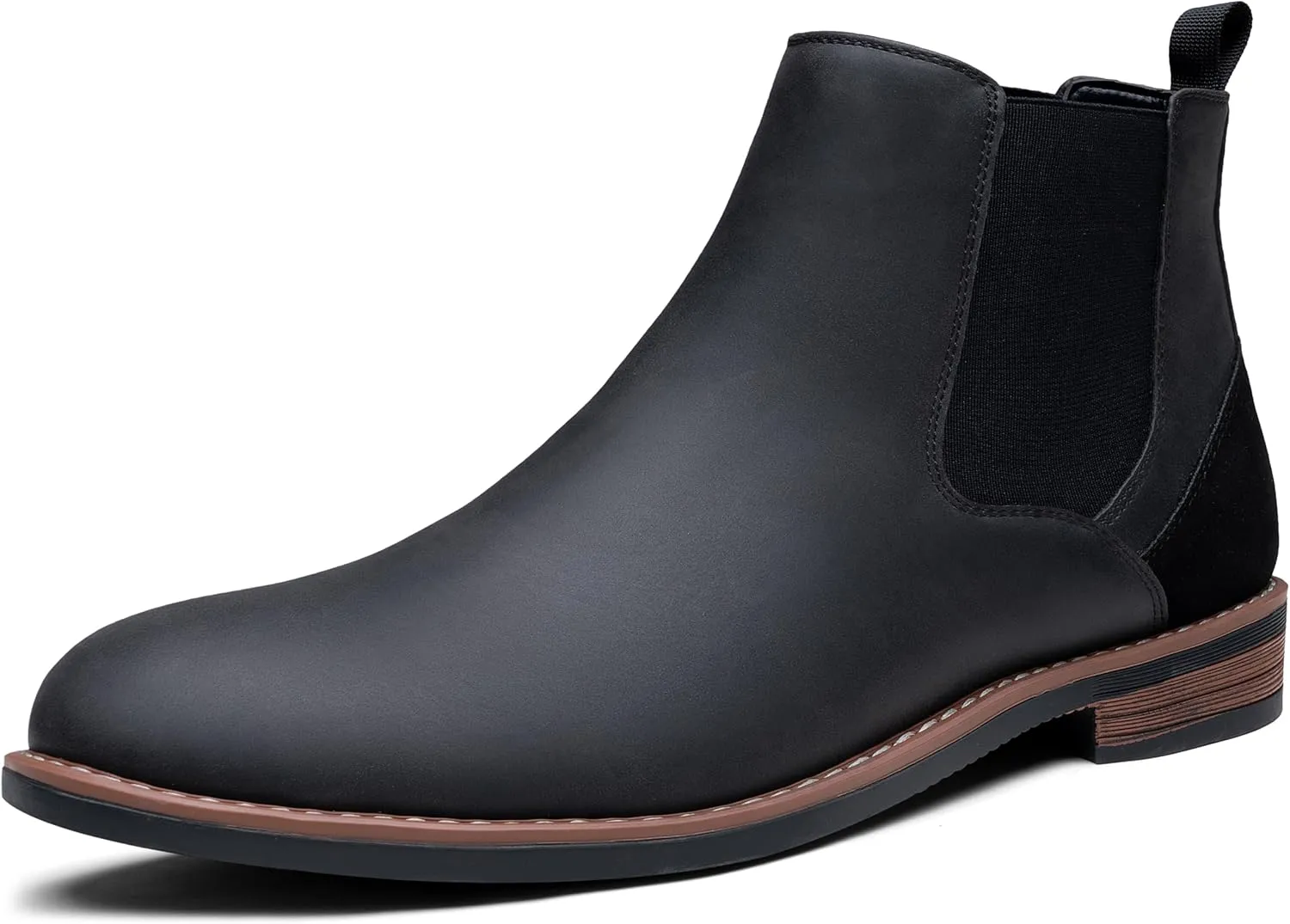 Jousen Men's Chelsea Boots Casual Nubuck for Men Dress Pull on Retro Boot