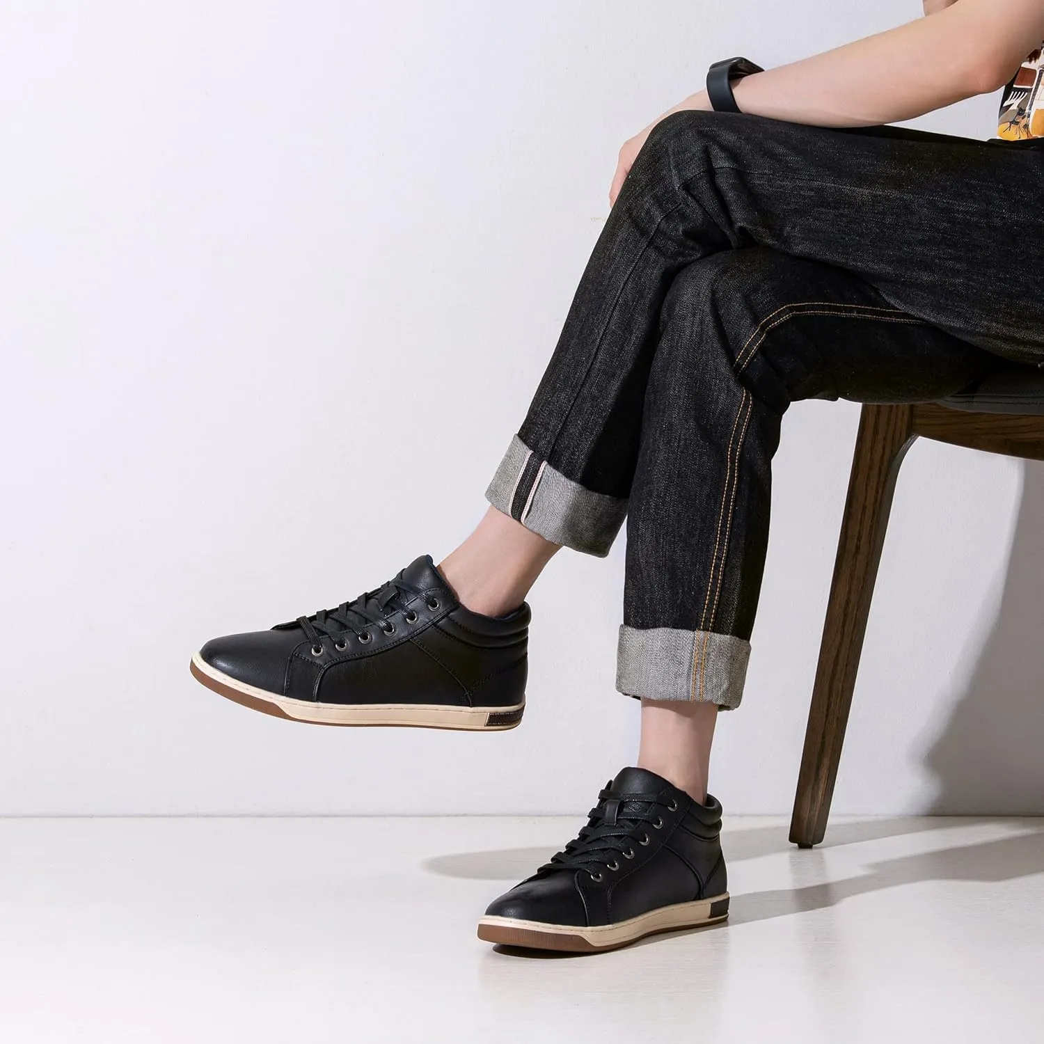 Jousen Men's Fashion Sneakers High Top Dress Sneakers Causal Shoes for Men