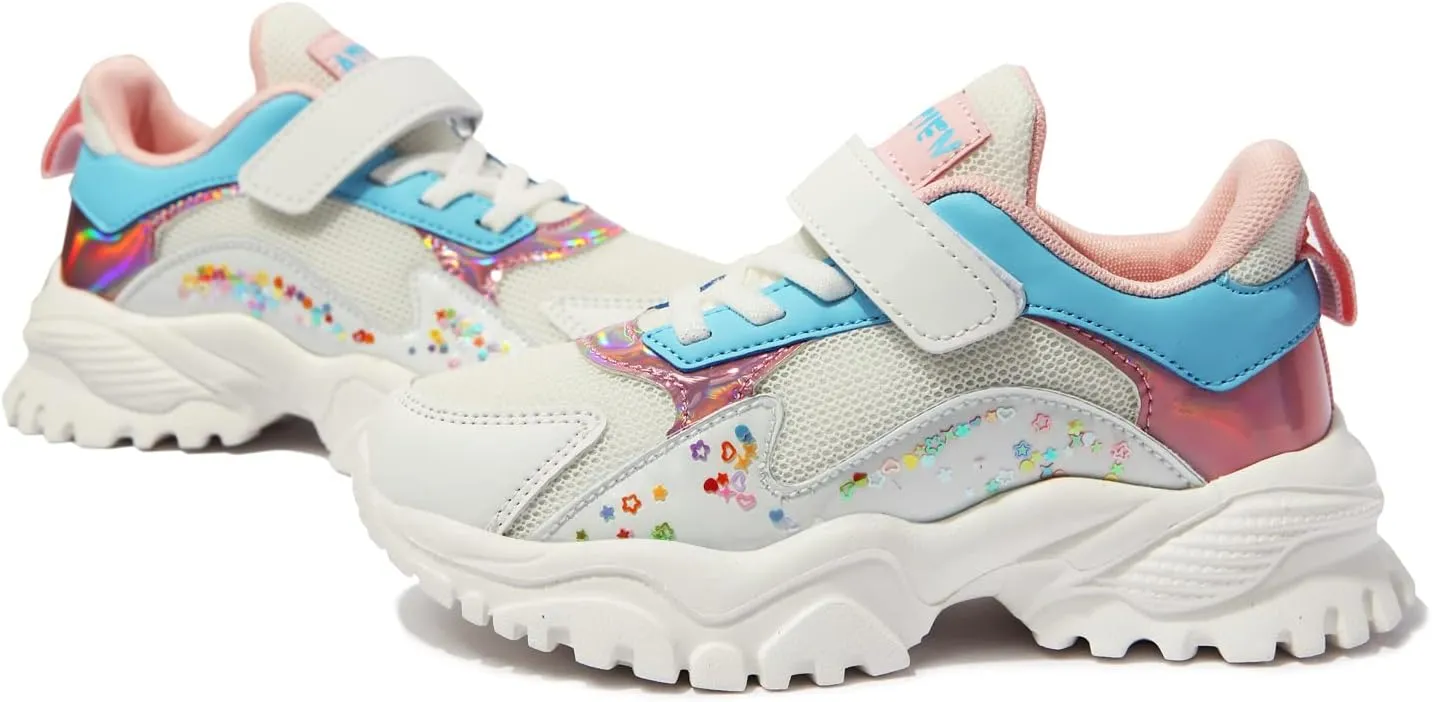 Kids Shoes Lightweight Breathable Running Tennis Boys Girls Sneakers