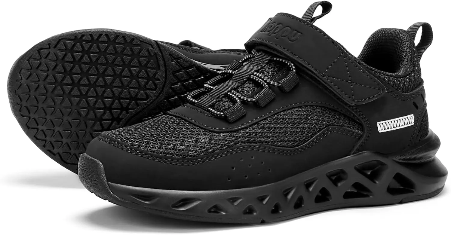 koppu Boys Tennis Shoes Girls Kids Slip on Sneakers Lightweight Breathable Strap Athletic Running Shoes for Toddler/Little Kid/Big Kid