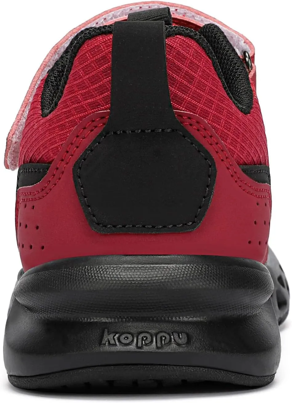 koppu Boys Tennis Shoes Girls Kids Slip on Sneakers Lightweight Breathable Strap Athletic Running Shoes for Toddler/Little Kid/Big Kid