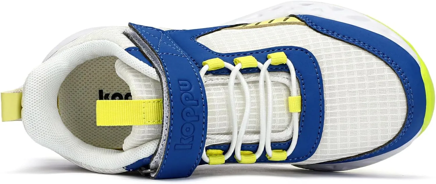 koppu Boys Tennis Shoes Girls Kids Slip on Sneakers Lightweight Breathable Strap Athletic Running Shoes for Toddler/Little Kid/Big Kid