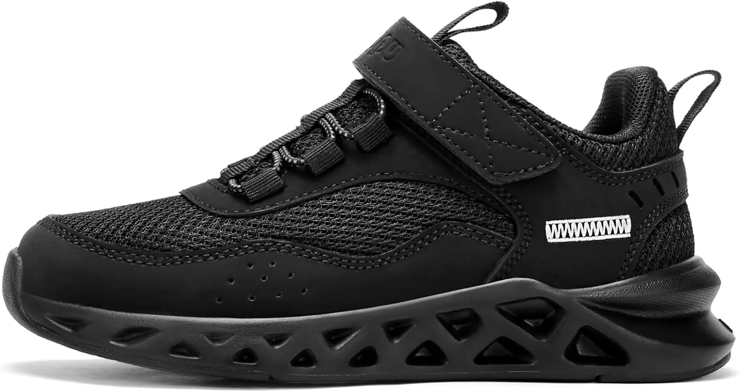 koppu Boys Tennis Shoes Girls Kids Slip on Sneakers Lightweight Breathable Strap Athletic Running Shoes for Toddler/Little Kid/Big Kid
