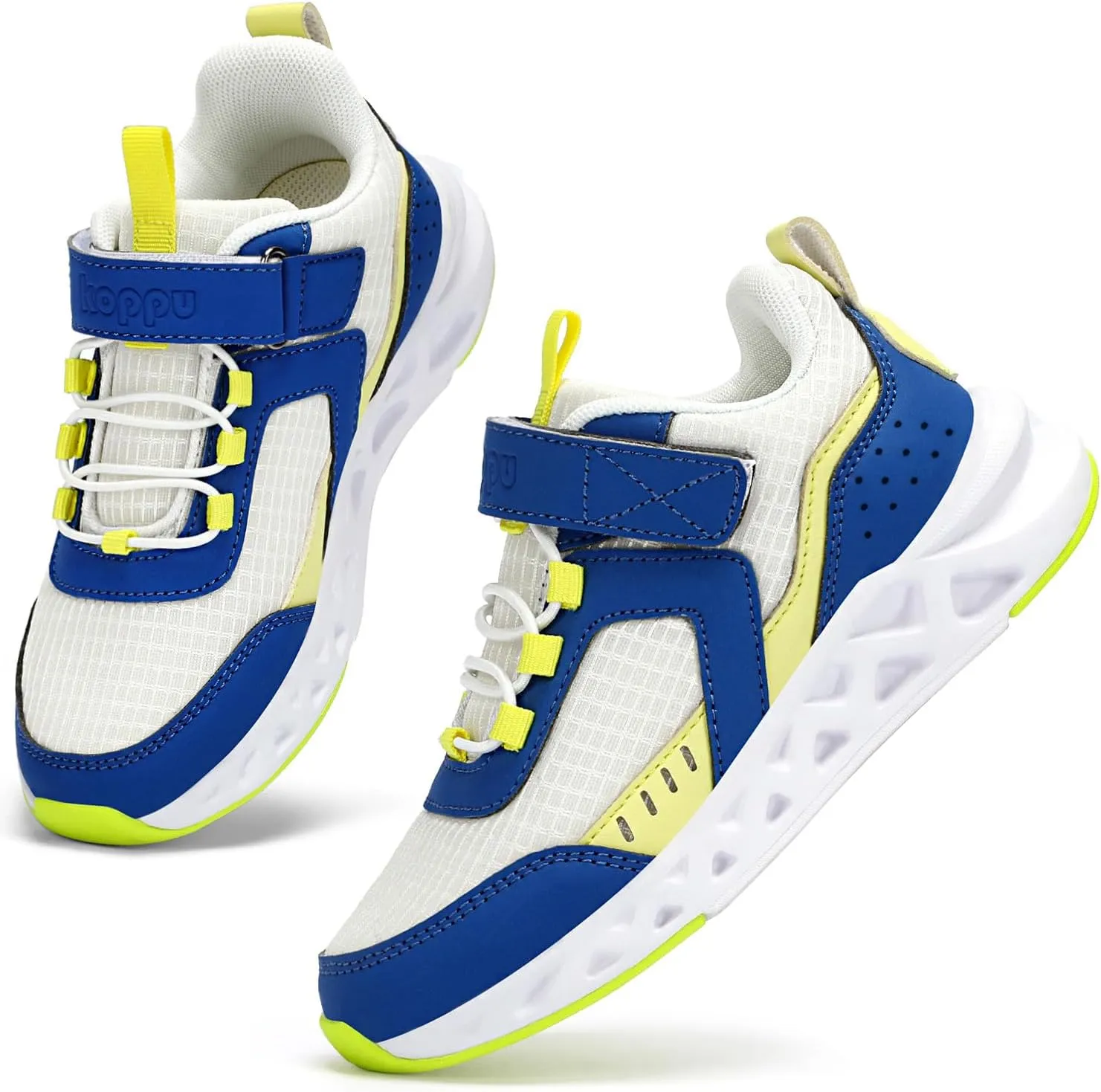 koppu Boys Tennis Shoes Girls Kids Slip on Sneakers Lightweight Breathable Strap Athletic Running Shoes for Toddler/Little Kid/Big Kid