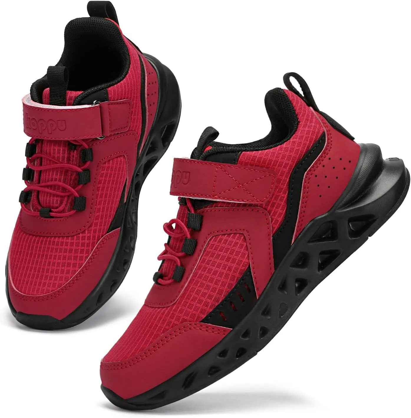koppu Boys Tennis Shoes Girls Kids Slip on Sneakers Lightweight Breathable Strap Athletic Running Shoes for Toddler/Little Kid/Big Kid