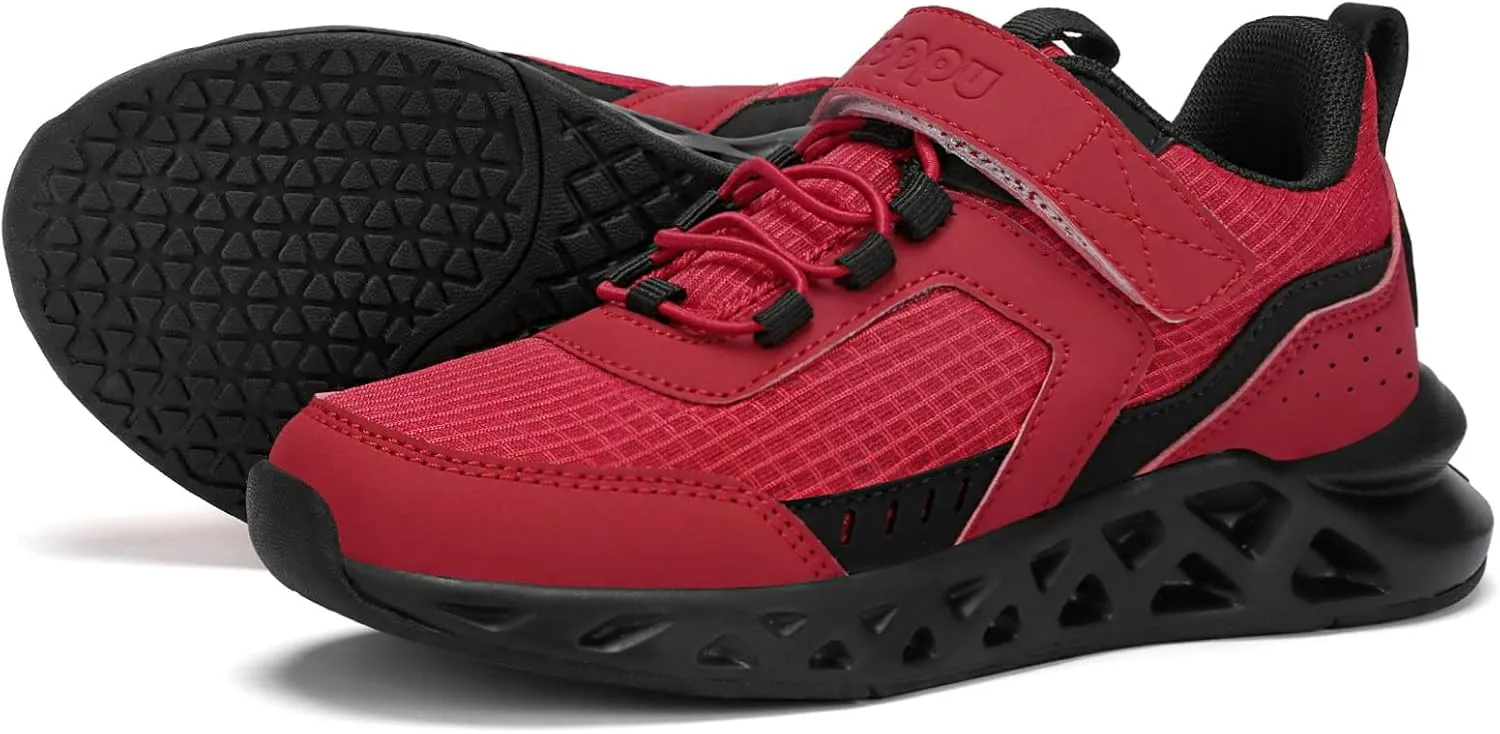 koppu Boys Tennis Shoes Girls Kids Slip on Sneakers Lightweight Breathable Strap Athletic Running Shoes for Toddler/Little Kid/Big Kid
