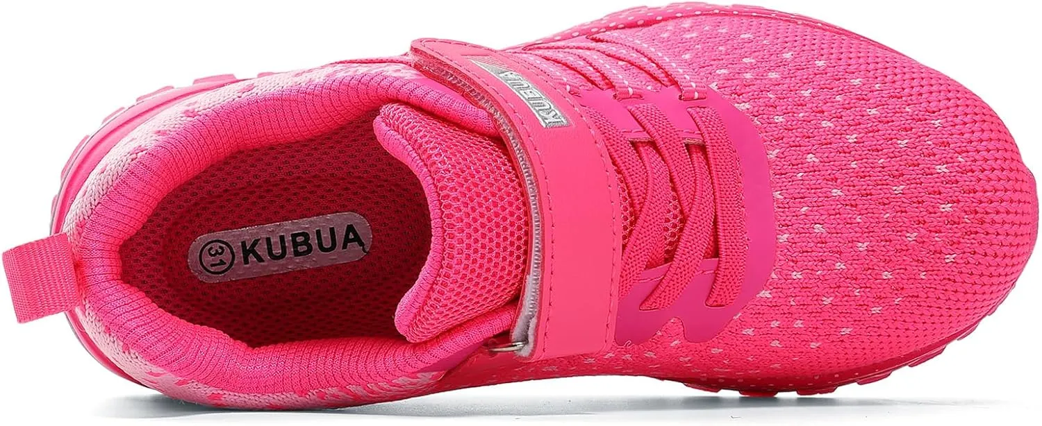 KUBUA Kids Sneakers for Boys Girls Running Tennis Shoes Lightweight Breathable Sport Athletic