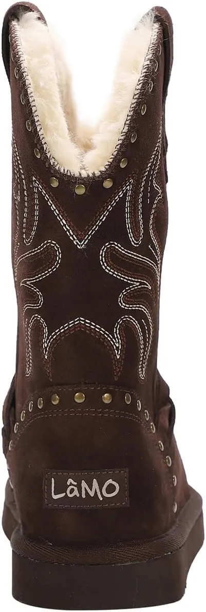 Lamo Women's Wrangler Boots for Women - NeverWet® water and Stain resistant technology - Cirrus footbed System™ - Cozy Faux fur lining 10.5" Women's Western Style boots