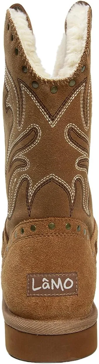 Lamo Women's Wrangler Boots for Women - NeverWet® water and Stain resistant technology - Cirrus footbed System™ - Cozy Faux fur lining 10.5" Women's Western Style boots
