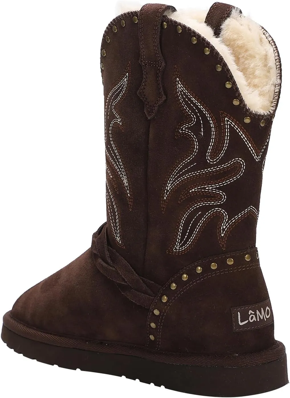 Lamo Women's Wrangler Boots for Women - NeverWet® water and Stain resistant technology - Cirrus footbed System™ - Cozy Faux fur lining 10.5" Women's Western Style boots