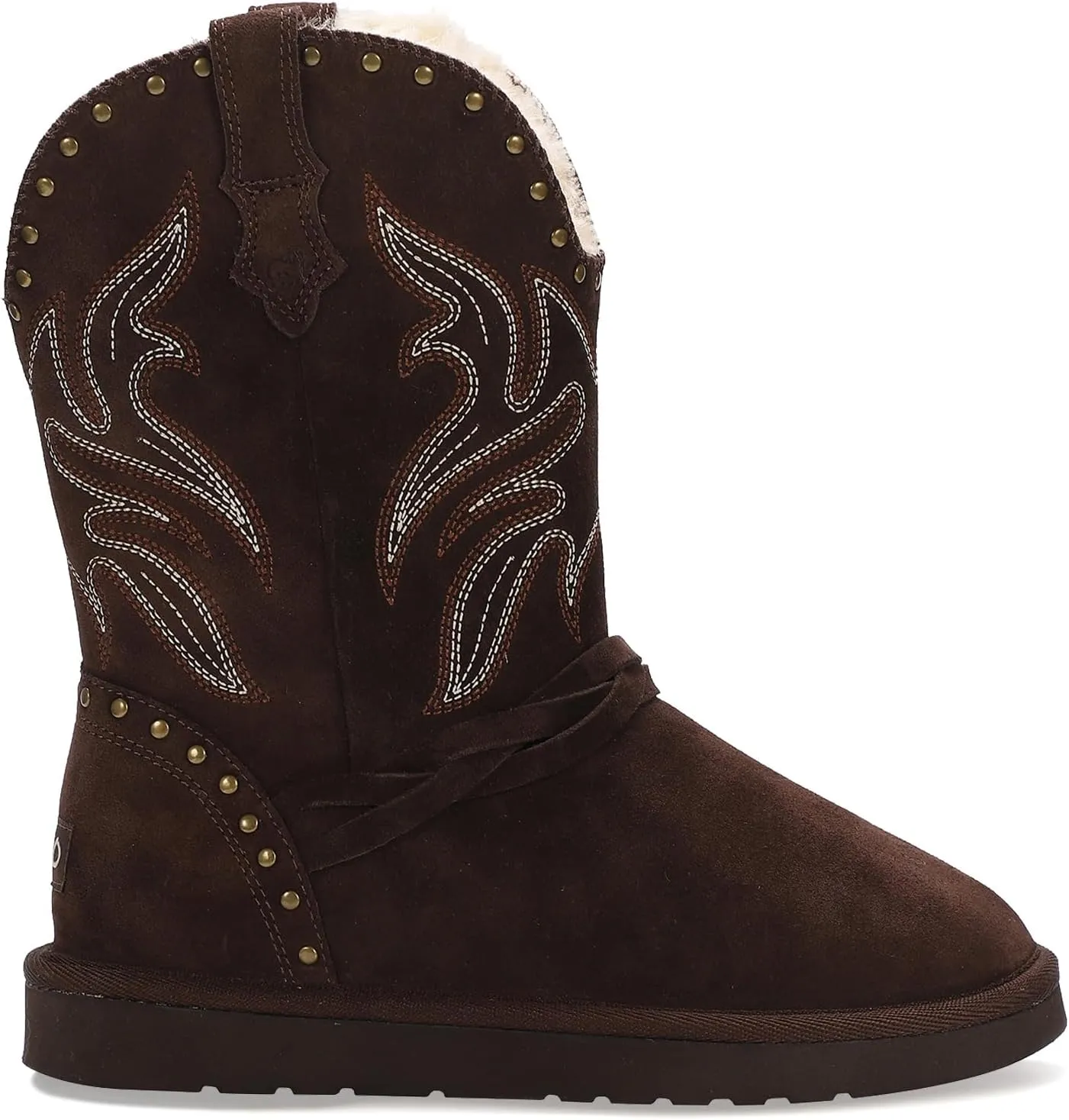 Lamo Women's Wrangler Boots for Women - NeverWet® water and Stain resistant technology - Cirrus footbed System™ - Cozy Faux fur lining 10.5" Women's Western Style boots