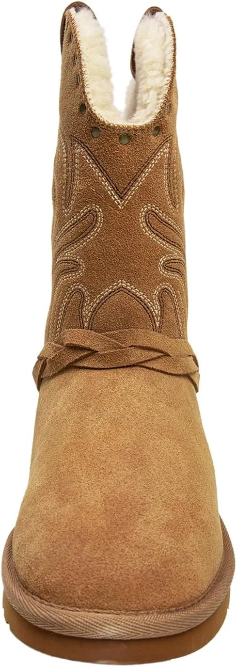 Lamo Women's Wrangler Boots for Women - NeverWet® water and Stain resistant technology - Cirrus footbed System™ - Cozy Faux fur lining 10.5" Women's Western Style boots