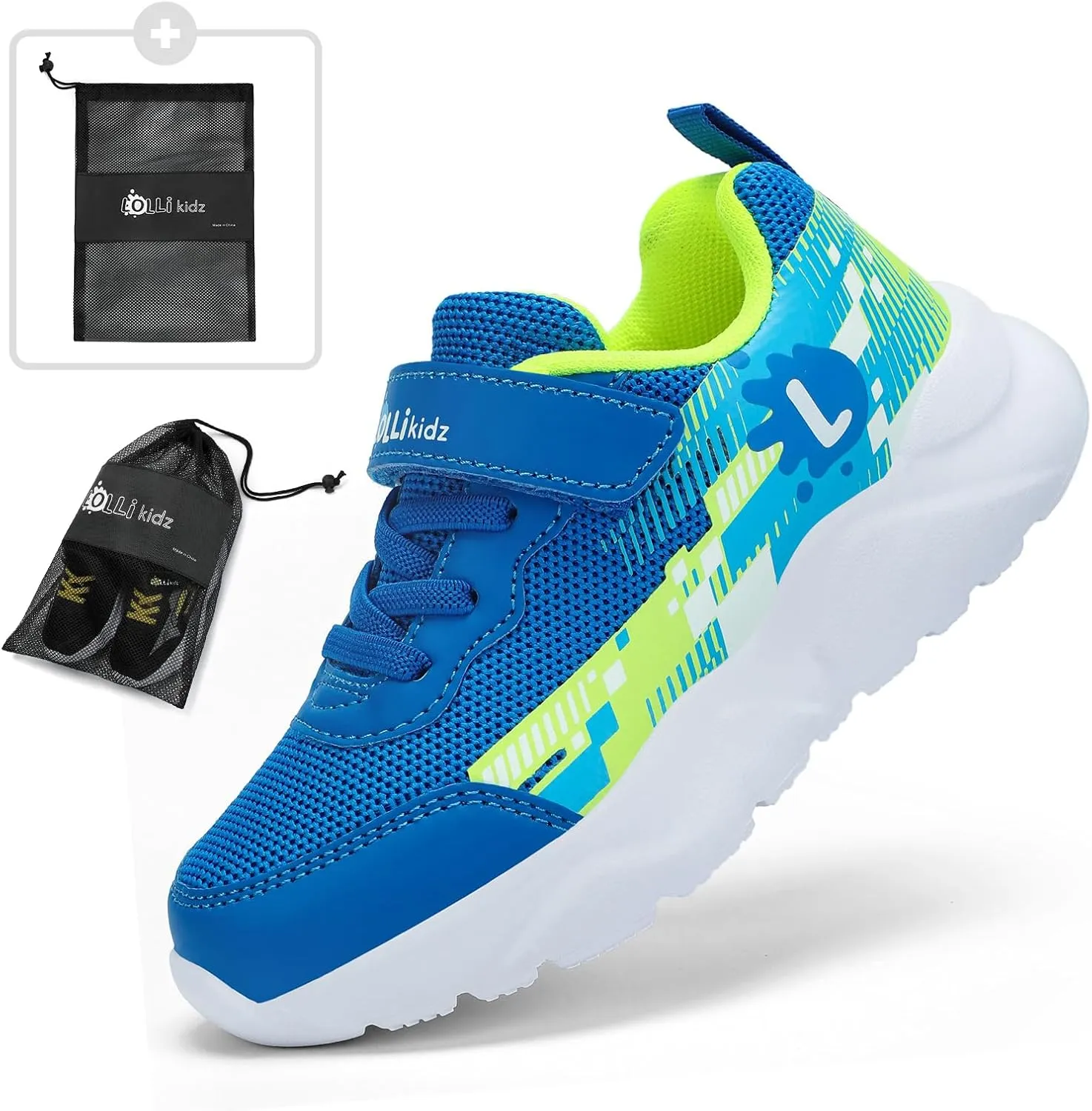 LOLLi kidz Boys Girls Shoes Kids Sneakers Athletic Tennis Shoes Lightweight Breathable Running Shoes