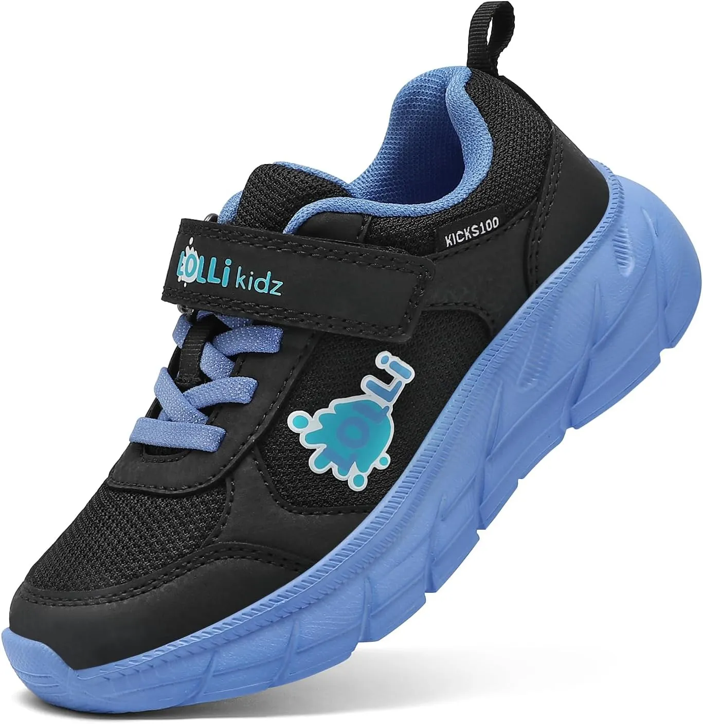LOLLi kidz Kids Tennis Shoes for Boys and Girls Lightweight Breathable Athletic Great Grip Running Gym Sport Sneakers from
