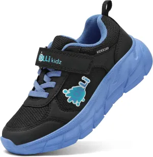 LOLLi kidz Kids Tennis Shoes for Boys and Girls Lightweight Breathable Athletic Great Grip Running Gym Sport Sneakers from