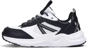 LUCKY STEP Kids Fashion Sneakers for Boys Girls Tennis Casual Athletic Running Shoes Breathable Lace-up Cushioned Trainers Walking Footwear Toddler