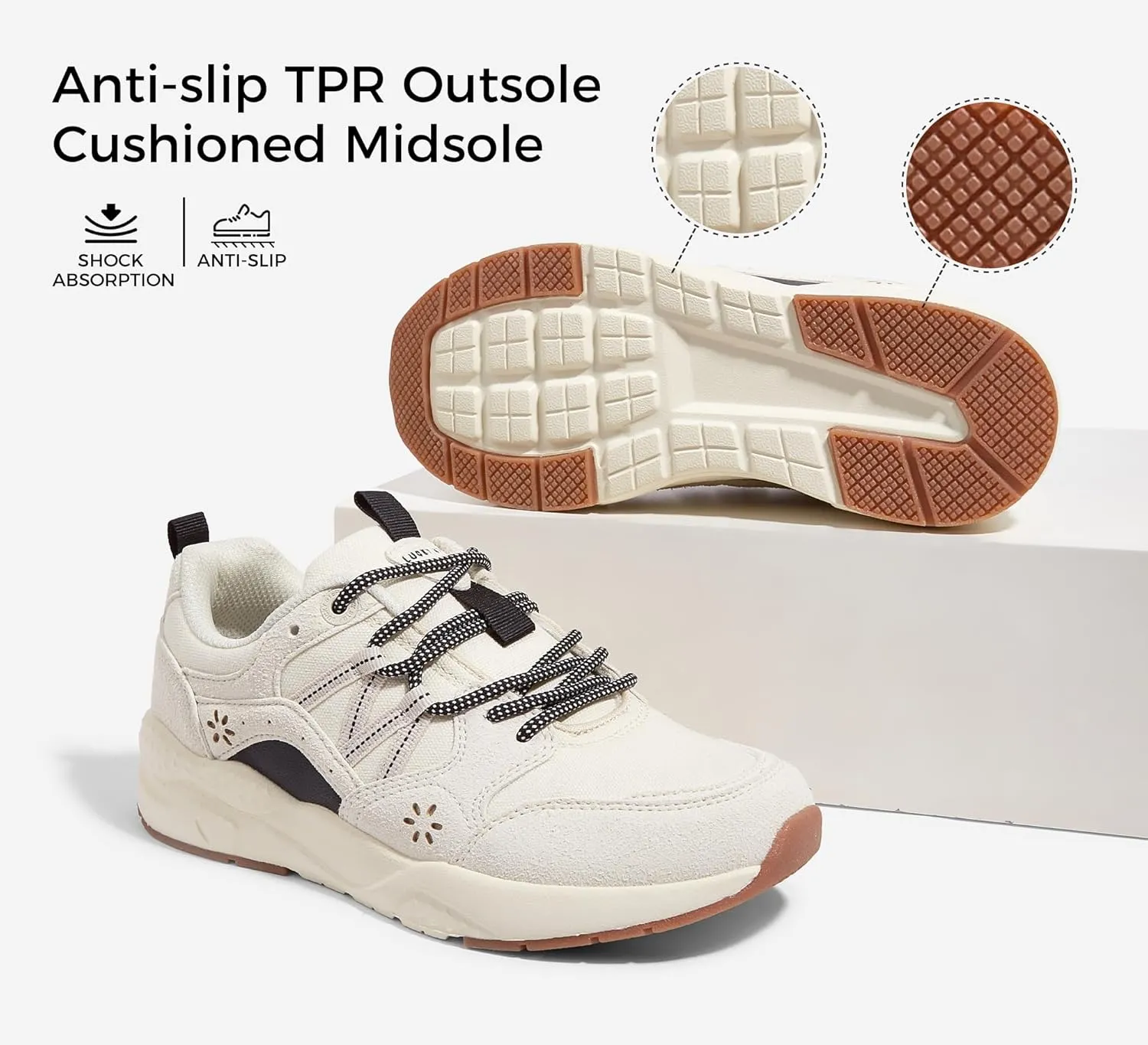 LUCKY STEP Women's Platform Fashion Sneakers Classic Casual Walking Shoes Running Trendy Travel Tennis Colorful Footwear