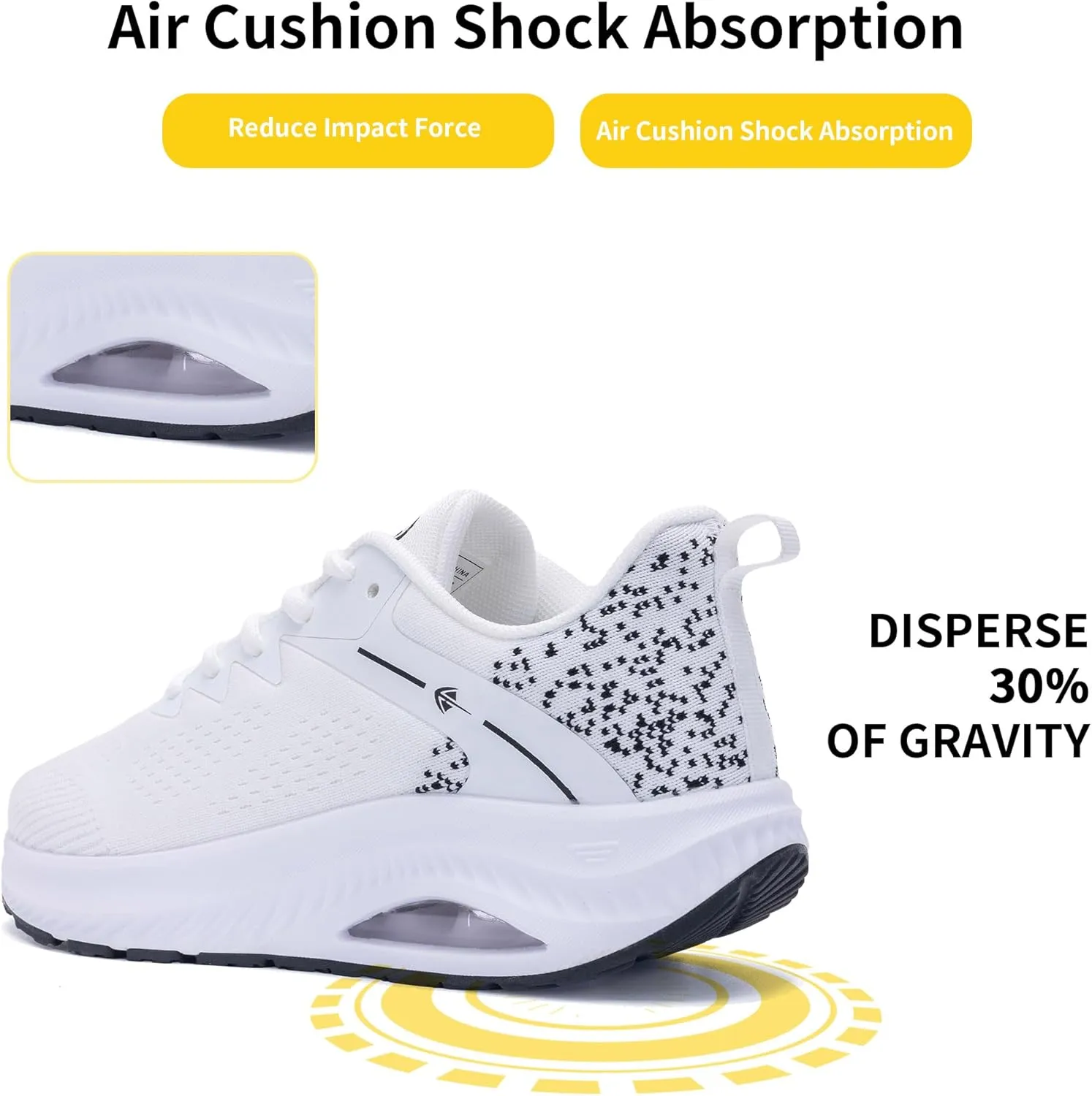 MAFEKE Women's Wide Toe Box Walking Shoes for Plantar Fasciitis, Arch Support Orthotic Wide Width Athletic Air Tennis Running Sneakers for Woman US Size 6-11