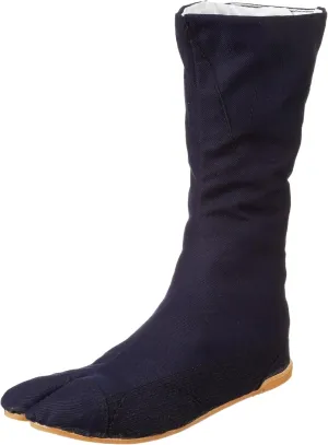 Marugo Mannen Japanese Tabi Shoes Black/Navy/White with 12 Clips