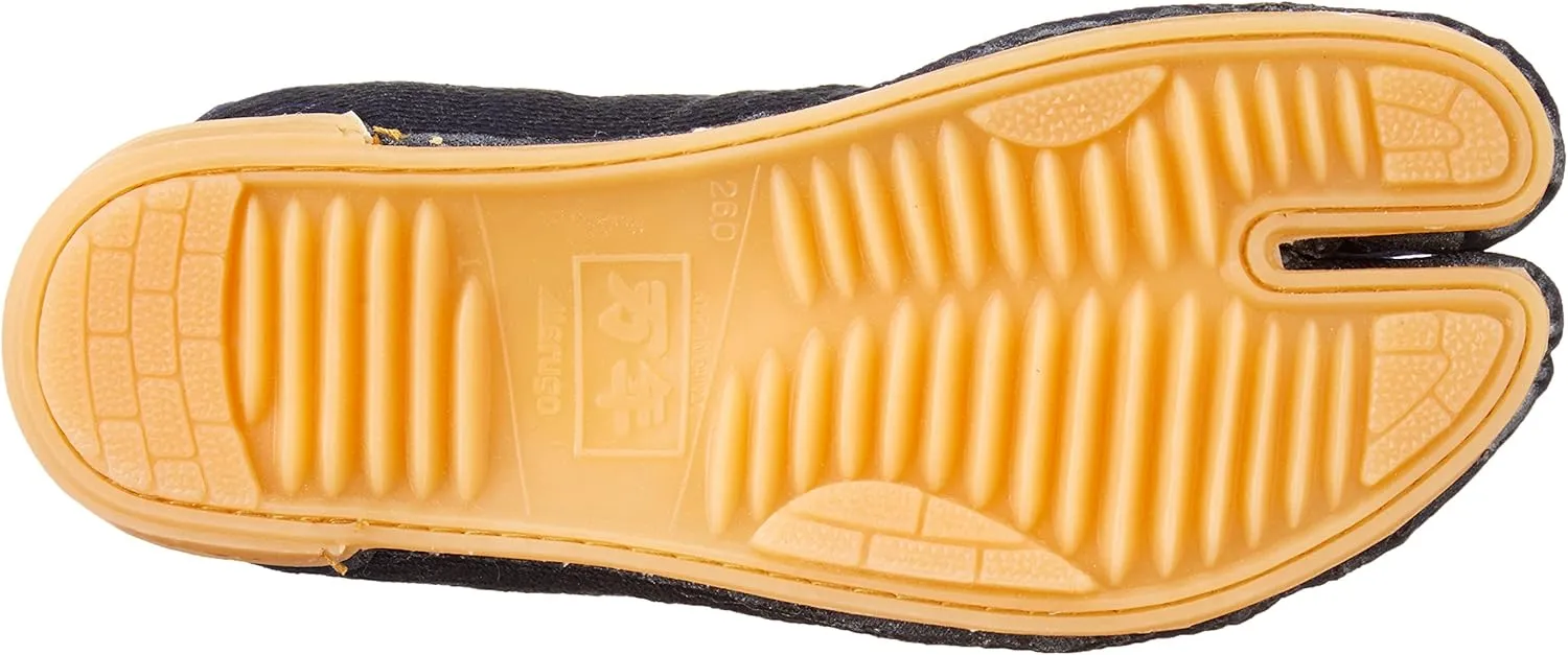 Marugo Mannen Japanese Tabi Shoes Black/Navy/White with 12 Clips