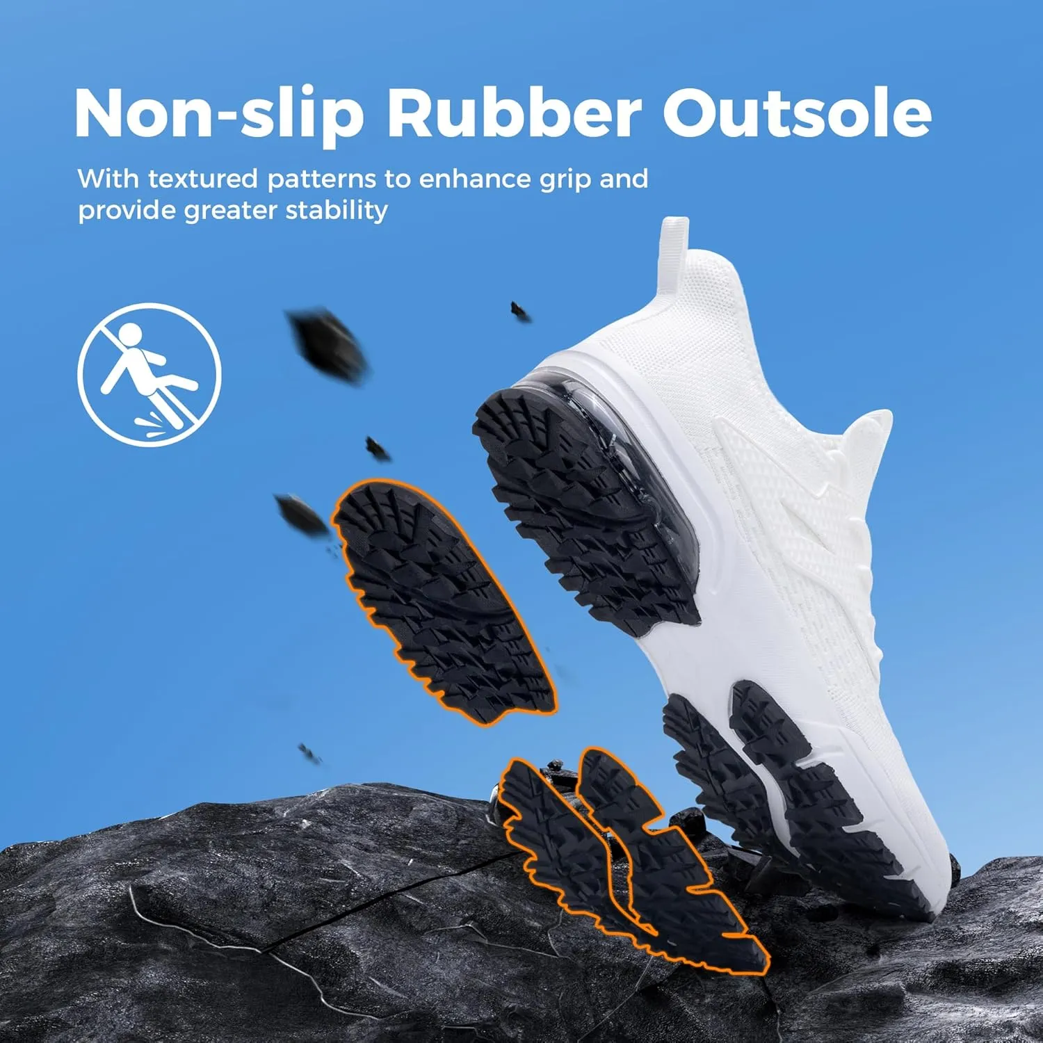 Mens Air Running Shoes Athletic Non Slip Walking Jogging Tennis Sneakers(US 7-12.5 D(M))