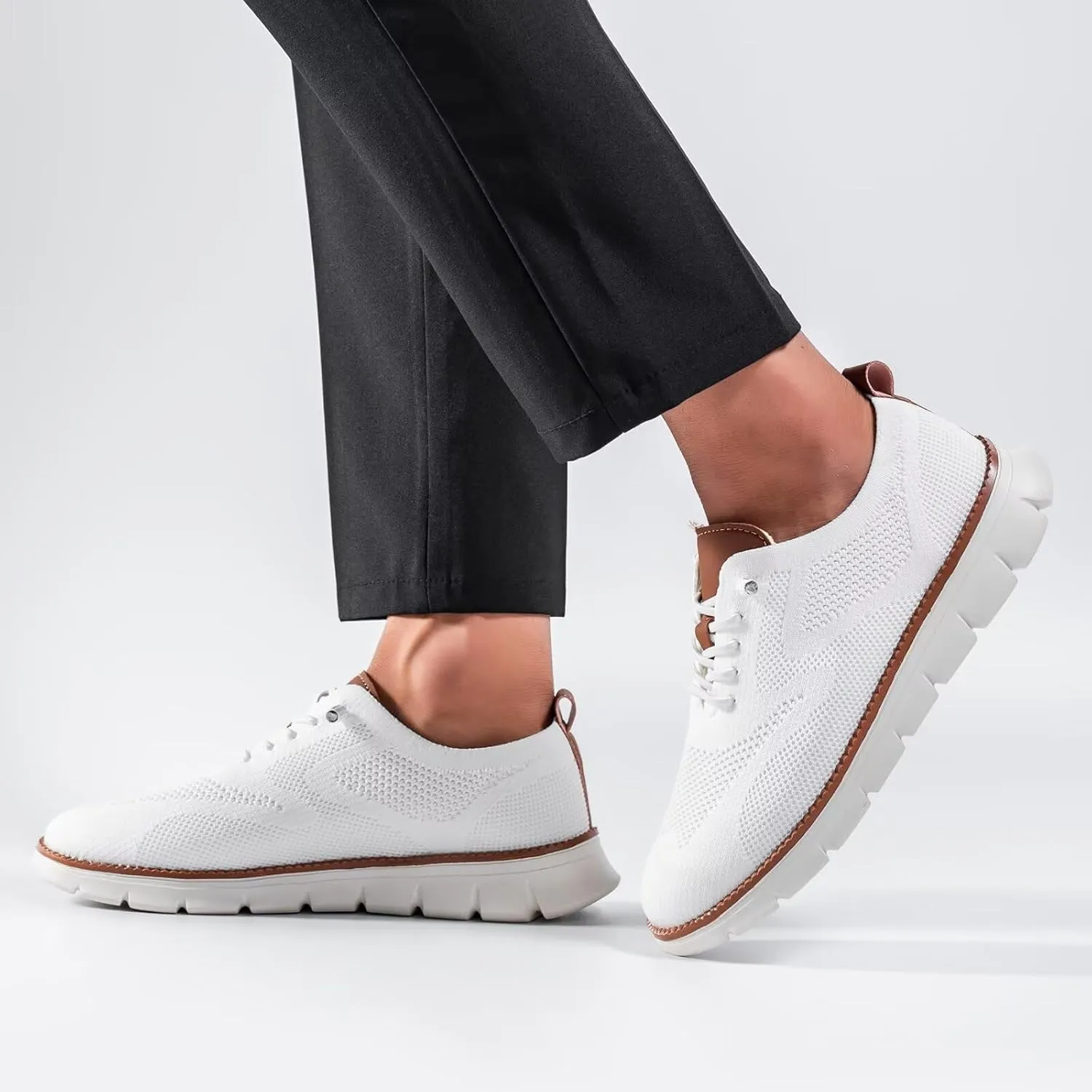 Men's Breeze Shoes Knit Mesh Casual Oxfords Sneakers Comfortable Walking Shoes