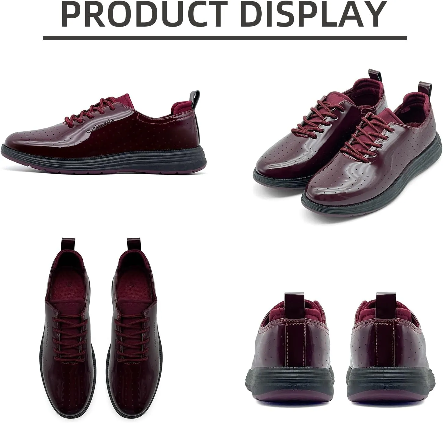 Men's Oxfords Shoes Dress Shoes Classic Business Casual Shoes, Dress Sneakers Formal Lace Up Derby Sneakers for Men