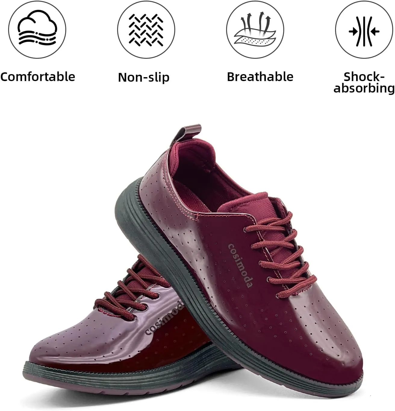 Men's Oxfords Shoes Dress Shoes Classic Business Casual Shoes, Dress Sneakers Formal Lace Up Derby Sneakers for Men