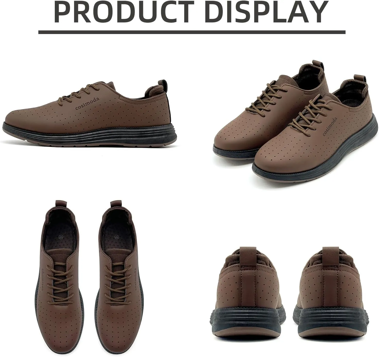 Men's Oxfords Shoes Dress Shoes Classic Business Casual Shoes, Dress Sneakers Formal Lace Up Derby Sneakers for Men