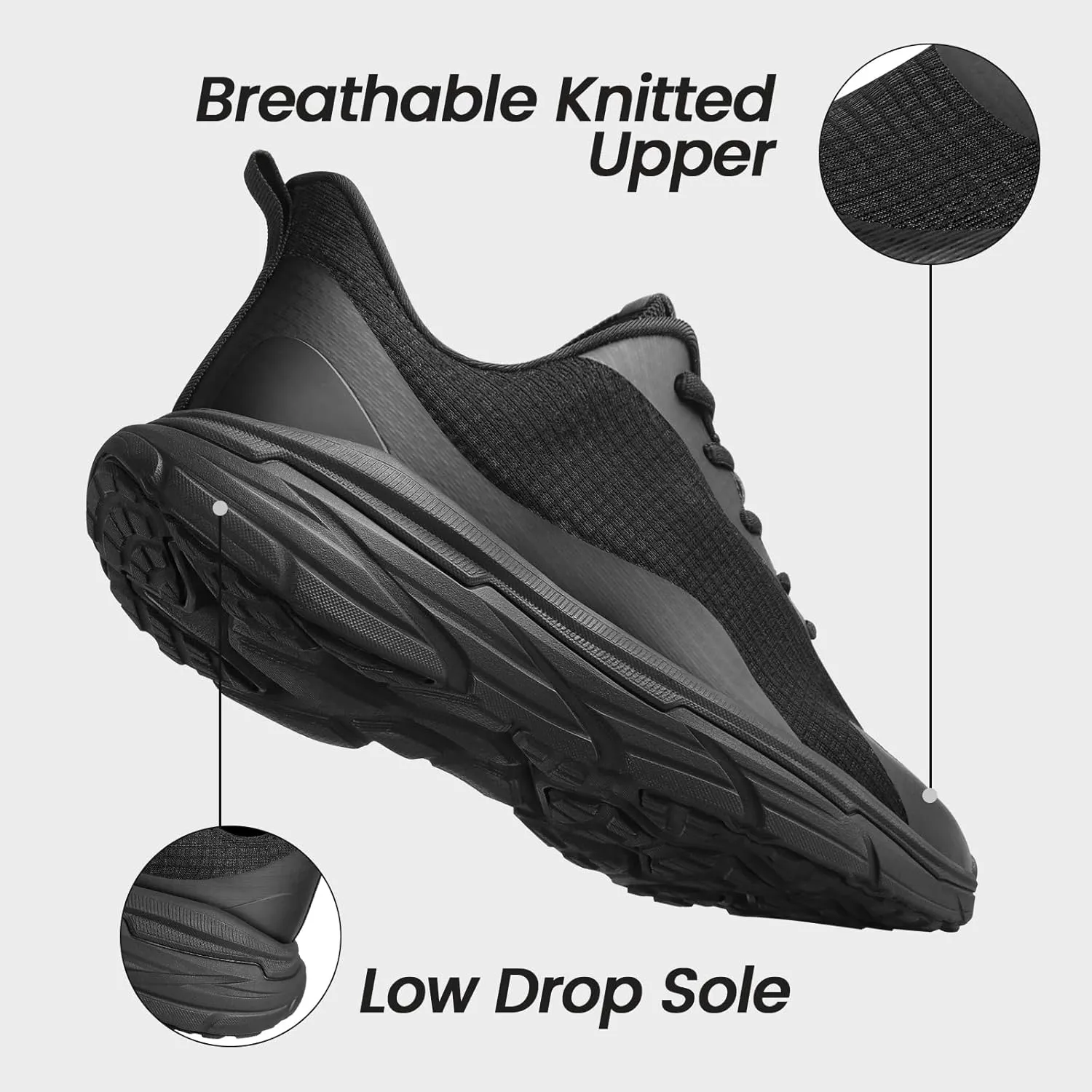 Mens Running Shoes Tennis Walking Sneakers Non Slip Workout Athletic Lightweight Memory Foam Cross Training Gym Sport Shoes