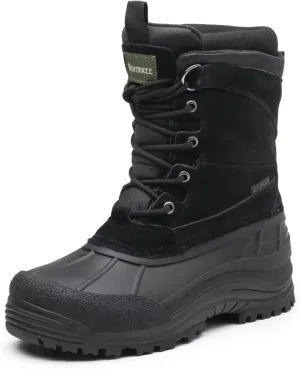 Men's Winter uggs are Waterproof, Non-Slip, Safe and Warm Outdoor Classic Suede, Detachable Lining, Non-Slip Rubber Outsole, Mid-Calf Height Boots