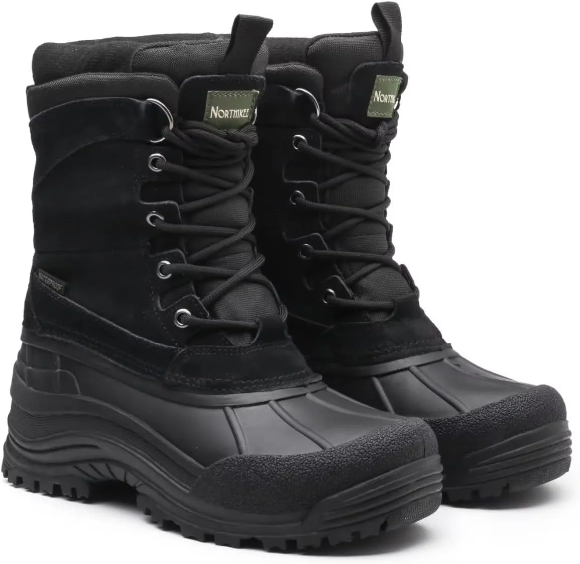 Men's Winter uggs are Waterproof, Non-Slip, Safe and Warm Outdoor Classic Suede, Detachable Lining, Non-Slip Rubber Outsole, Mid-Calf Height Boots