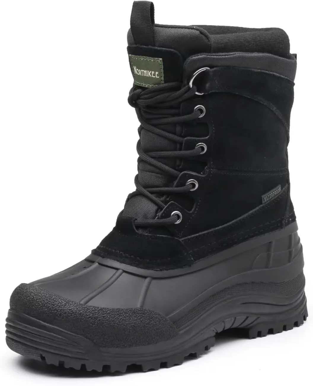 Men's Winter uggs are Waterproof, Non-Slip, Safe and Warm Outdoor Classic Suede, Detachable Lining, Non-Slip Rubber Outsole, Mid-Calf Height Boots