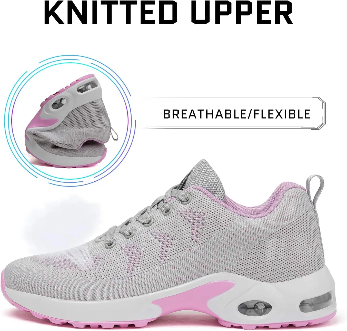 Mishansha Womens Sneakers Air Cushion Running Tennis Shoes Women Lightweight Arch Support Walking Shoes