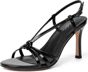 Mostrin Heels For Women Sexy Strappy Heels Comfortable Ankle Strap Heel Open Toe Stiletto High Heeled Sandals For Party,Night Out,Daily