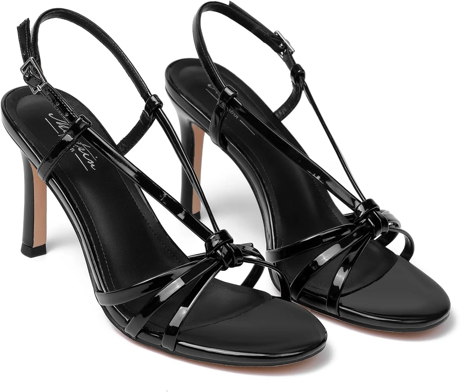 Mostrin Heels For Women Sexy Strappy Heels Comfortable Ankle Strap Heel Open Toe Stiletto High Heeled Sandals For Party,Night Out,Daily