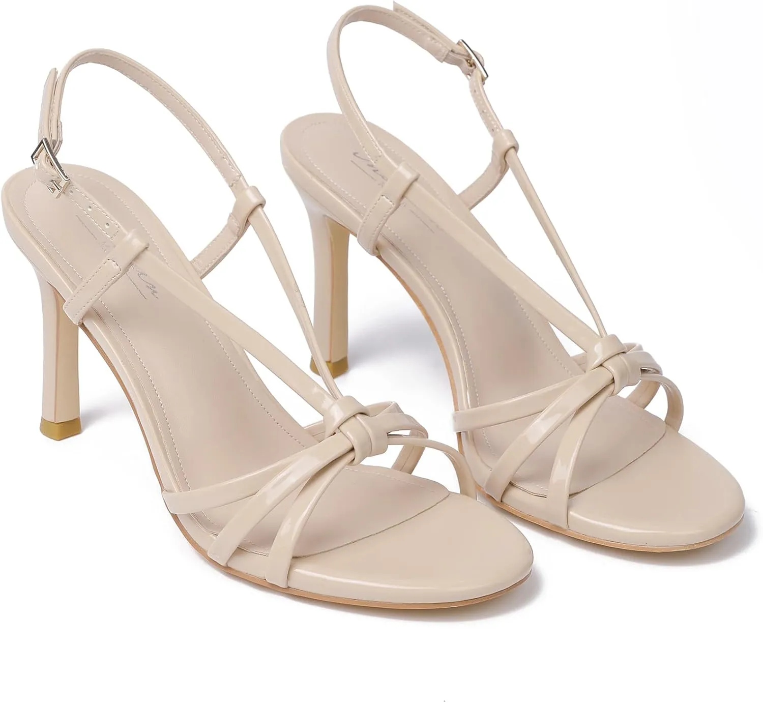 Mostrin Heels For Women Sexy Strappy Heels Comfortable Ankle Strap Heel Open Toe Stiletto High Heeled Sandals For Party,Night Out,Daily
