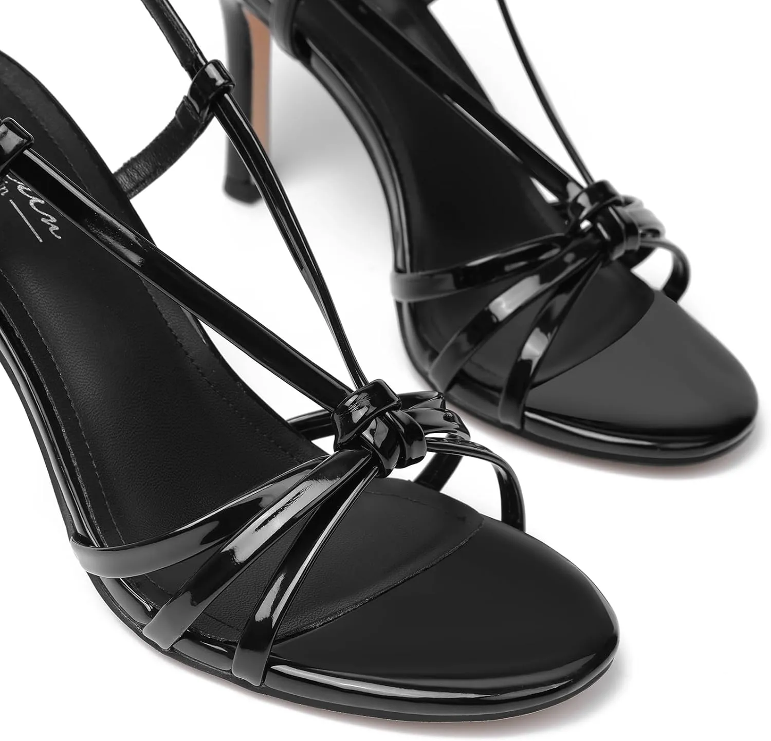 Mostrin Heels For Women Sexy Strappy Heels Comfortable Ankle Strap Heel Open Toe Stiletto High Heeled Sandals For Party,Night Out,Daily