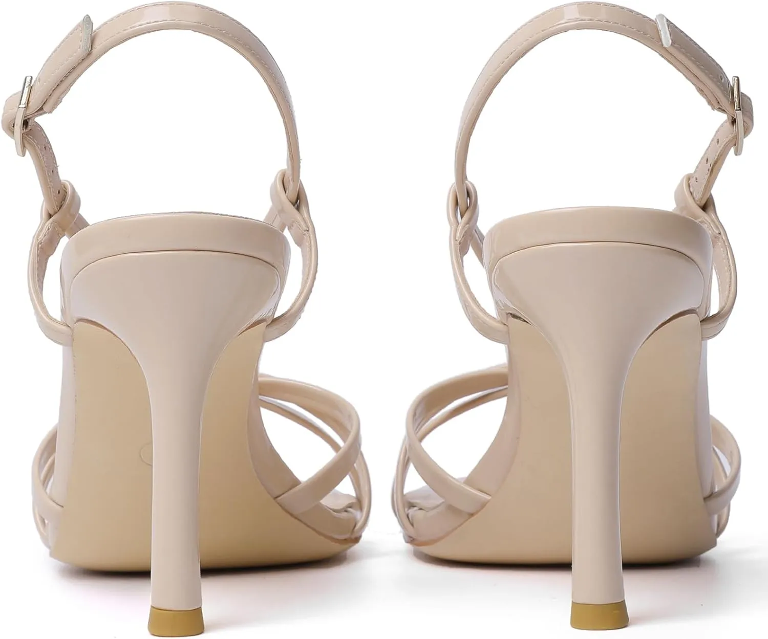 Mostrin Heels For Women Sexy Strappy Heels Comfortable Ankle Strap Heel Open Toe Stiletto High Heeled Sandals For Party,Night Out,Daily