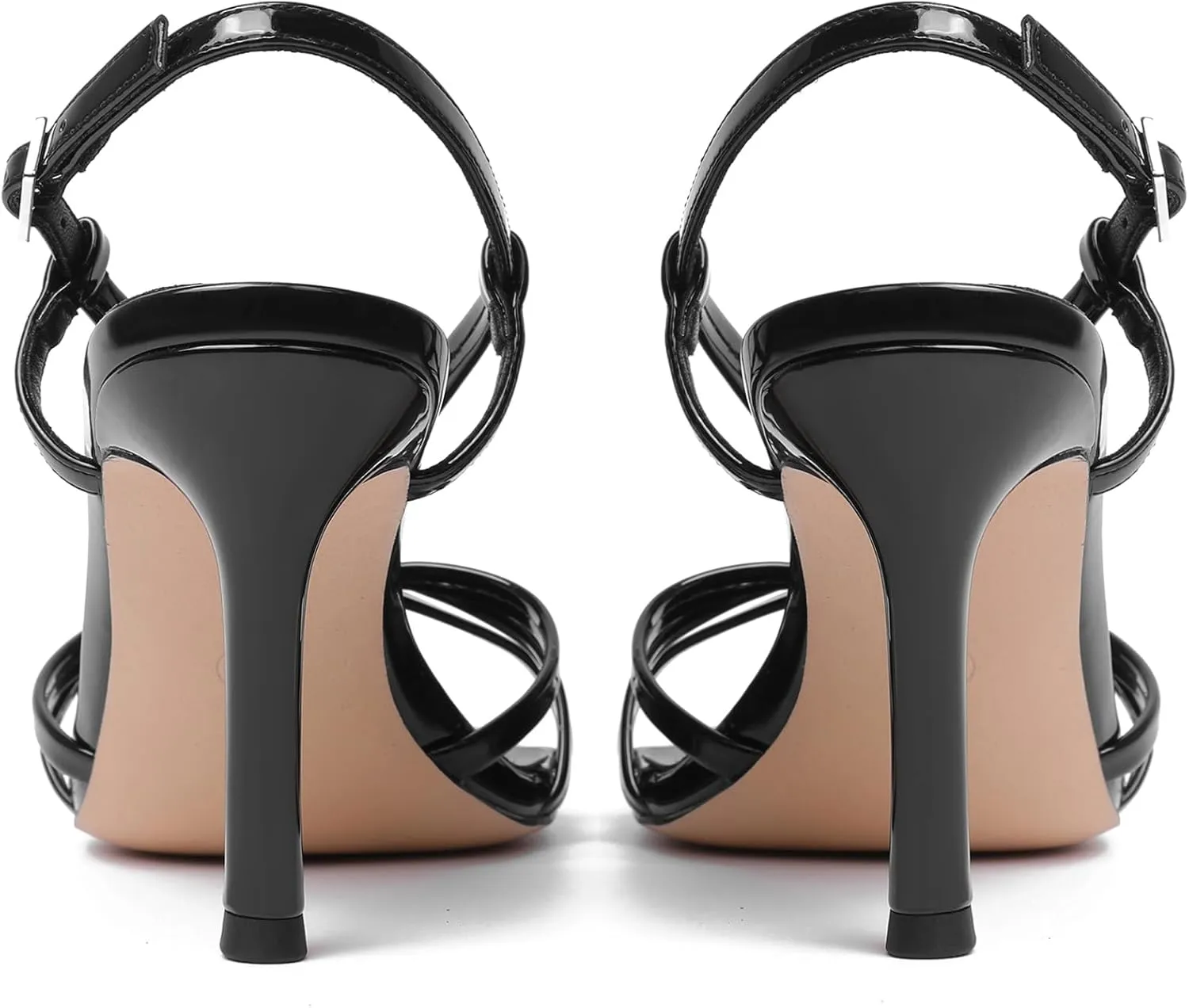 Mostrin Heels For Women Sexy Strappy Heels Comfortable Ankle Strap Heel Open Toe Stiletto High Heeled Sandals For Party,Night Out,Daily