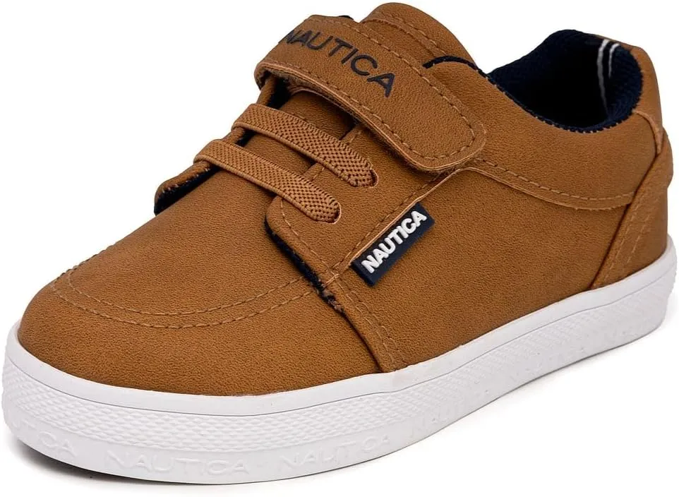 Nautica Kids Adjustable Strap Shoes | Comfortable Casual Sneakers for Boys and Girls, Toddlers & Little Kids
