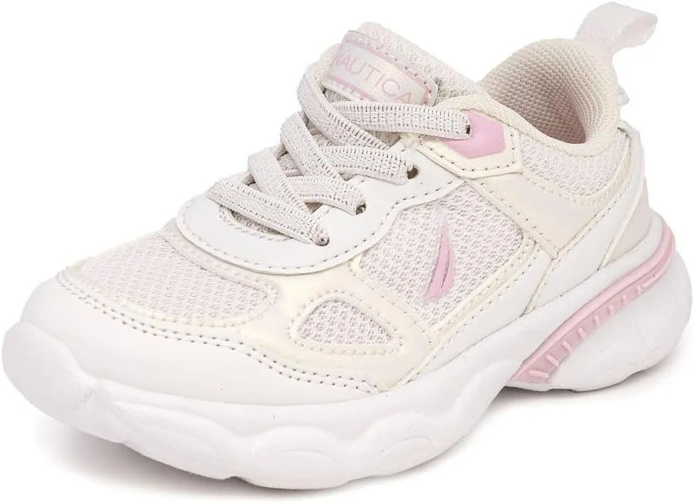 Nautica Kids Boys & Girls Athletic Sneakers - Chunky Cushion Heel Running & Hiking Shoes (Lace-Up/Bungee Slip-On) (Big Kid/Little Kid/Toddler)