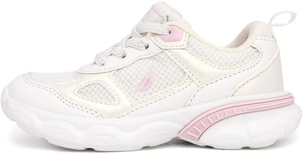 Nautica Kids Boys & Girls Athletic Sneakers - Chunky Cushion Heel Running & Hiking Shoes (Lace-Up/Bungee Slip-On) (Big Kid/Little Kid/Toddler)