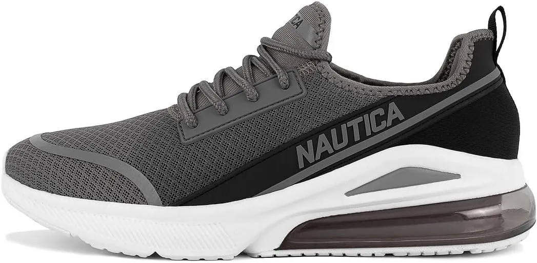 Nautica Men's Sneakers - Air Cushion Lace-Up Running Shoe - Lightweight and Comfortable Athletic Footwear for Everyday Wear and Fitness Training