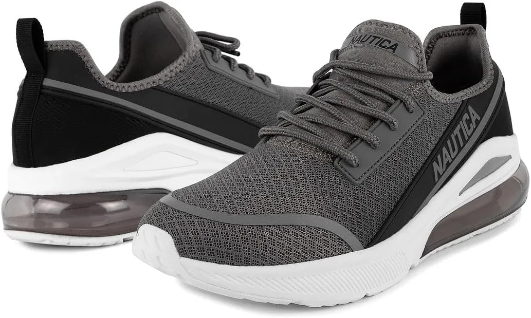 Nautica Men's Sneakers - Air Cushion Lace-Up Running Shoe - Lightweight and Comfortable Athletic Footwear for Everyday Wear and Fitness Training